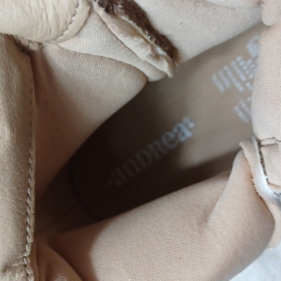 Andrea Tan Textile Light Ankle Boots 8M New - Picture 7 of 10